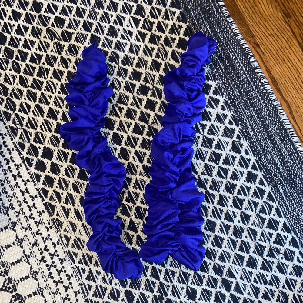 Elegant Blue Leg Warmers